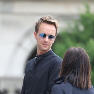 Cyril Féraud - Obsèques de P.Laffont dans la salle de la Coupole du cimetière du Père-Lachaise à Paris, le 23 août 2024. L'animateur de télévision est décédé le 7 août 2024 à l'âge de 84 ans. © Dominique Jacovides / Bestimage