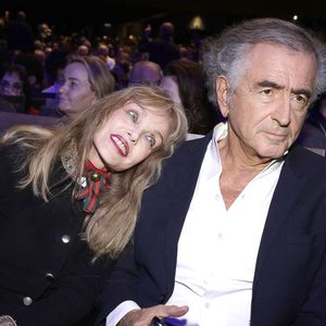 Bernard-Henri Levy  avec sa femme  Arielle Dombasle - La grande conférence du collectif