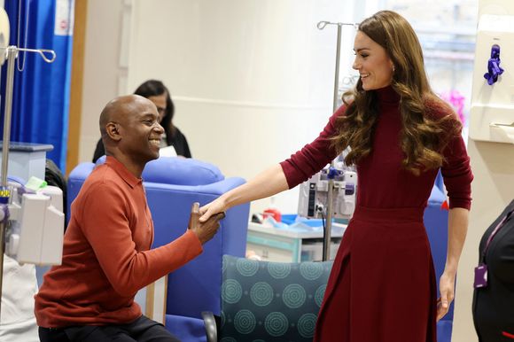 Catherine (Kate) Middleton, princesse de Galles à l'hôpital Royal Marsden, où elle a reçu son traitement contre le cancer, à Londres, Royaume-Uni, le 14 janvier 2025. © Chris Jackson/WPA-Pool/Bestimage