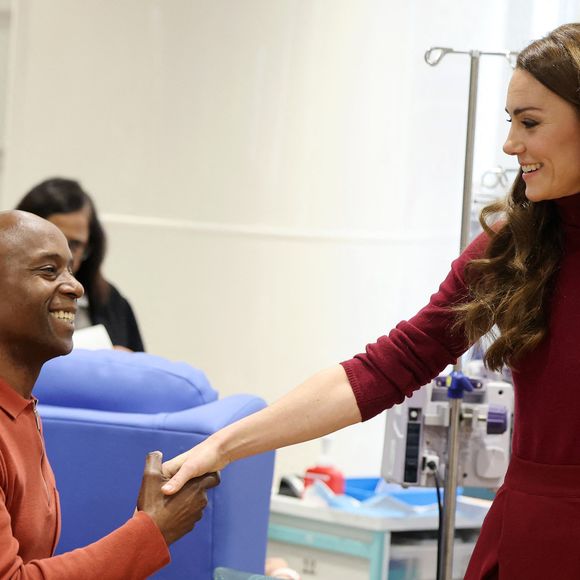 Catherine (Kate) Middleton, princesse de Galles à l'hôpital Royal Marsden, où elle a reçu son traitement contre le cancer, à Londres, Royaume-Uni, le 14 janvier 2025. © Chris Jackson/WPA-Pool/Bestimage