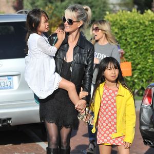 Laeticia Hallyday, Jade et Joy au Memorial Day à Malibu, Los Angeles, CA, USA le 25 mai 2014. Photo by GSI/ABACAPRESS.COM