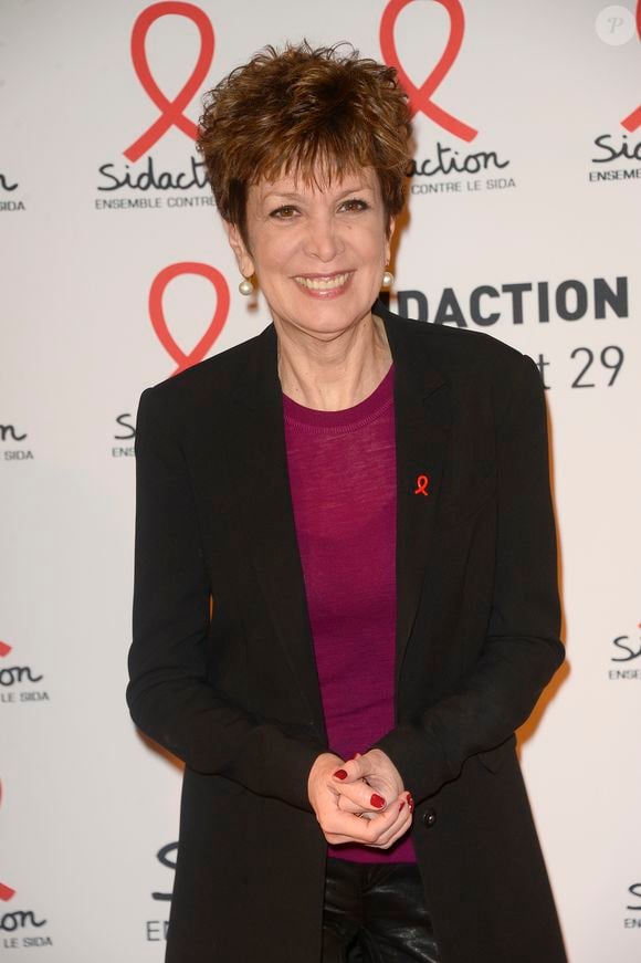 Catherine Laborde - Soirée de lancement du "Sidaction 2015" au Musée du Quai Branly à Paris, le 2 mars 2015.  
©COADIC GUIREC / BESTIMAGE
