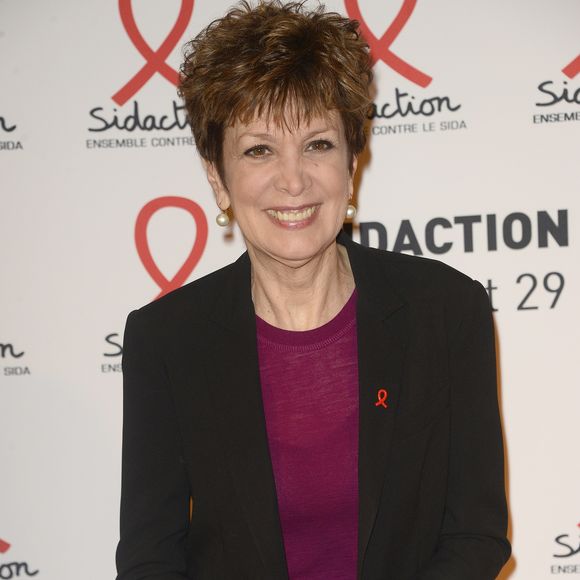 Catherine Laborde - Soirée de lancement du "Sidaction 2015" au Musée du Quai Branly à Paris, le 2 mars 2015.  
©COADIC GUIREC / BESTIMAGE