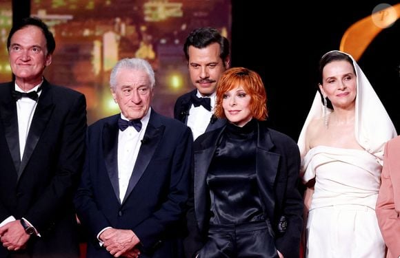 Quentin Tarantino, Robert de Niro, Laurent Lafitte, Mylène Farmer, Juliette Binoche - Cérémonie d'ouverture du 78ème Festival International du Film de Cannes, au Palais des Festivals à Cannes. Le 13 mai 2025.
© Borde-Jacovides-Moreau / Bestimage