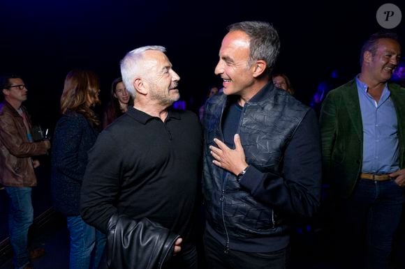 Exclusif - Bruno Berberes, Nikos Aliagas - Vernissage de l'exposition photographique de Nikos Aliagas "Regards Miroirs" à la Seine Musicale à Boulogne-Billancourt le 14 avril 2022. © Cyril Moreau/Bestimage