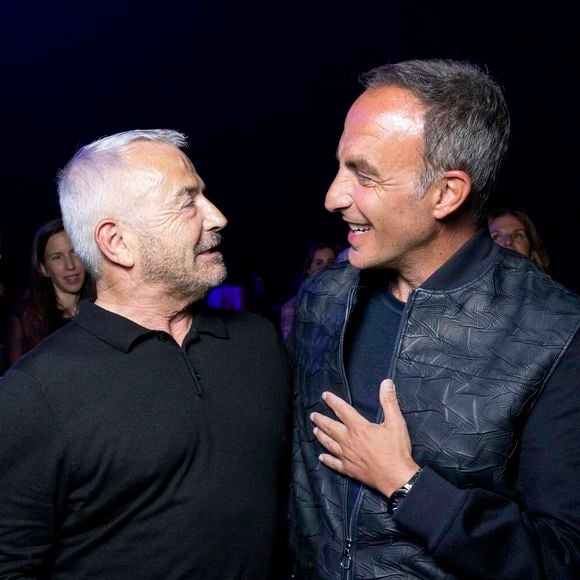 Exclusif - Bruno Berberes, Nikos Aliagas - Vernissage de l'exposition photographique de Nikos Aliagas "Regards Miroirs" à la Seine Musicale à Boulogne-Billancourt le 14 avril 2022. © Cyril Moreau/Bestimage