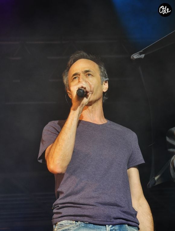 Jean-Jacques Goldman - Vente aux enchères à l'occasion du 20ème anniversaire du spectacle "Les Vendanges du Coeur" à Ouveillan, près de Narbonne (Aude) au profit des "Restos du Coeur" le 20 juillet 2014. | 00238903