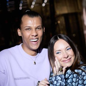 Exclusif - Stromae avec sa femme Coralie Barbier en backstage de la 38ème cérémonie des Victoires de la musique à la Seine musicale de Boulogne-Billancourt, France, le 10 février 2023. © Moreau-Veren/Bestimage