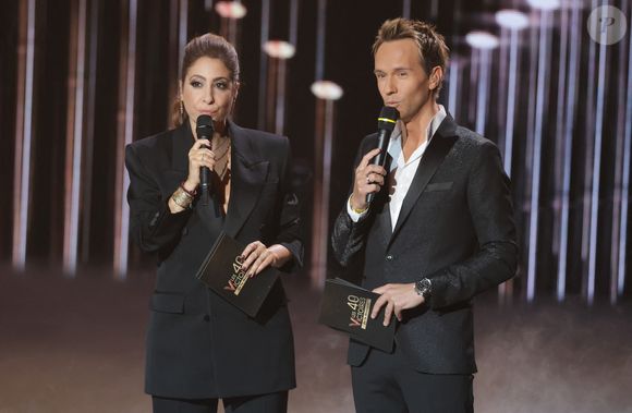 Léa Salamé et Cyril Féraud - Cérémonie de la 40ème édition des Victoires de la Musique à la Seine Musicale à Boulogne-Billancourt, France, le 14 février 2025. © Coadic Guirec/Bestimage