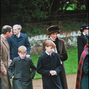 Archives : Lady Diana et ses deux fils Harry et William © Alpha Agency Bestimage