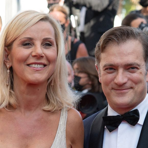 Laurence Ferrari et Renaud Capuçon assistent à la première du film "Benedetta" dans le cadre du 74e Festival international du film de Cannes, à Cannes, en France, le 9 juillet 2021. Photo : Aurore Maréchal/Abaca