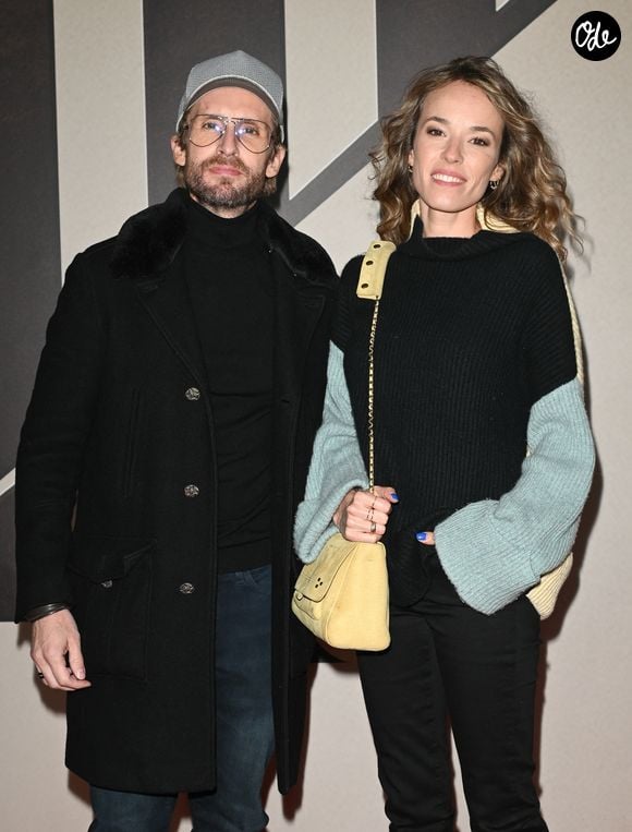 Exclusif - Philippe Lacheau et sa compagne Elodie Fontan - Photocall de l'avant-première du film "Les Trois Mousquetaires : D'Artagnan" aux Invalides à Paris le 21 mars 2023. © Guirec / Moreau / Jacovides / Bestimage