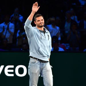 Florent Manaudou - Célébrités assistent à la finale du tournoi de tennis ATP Masters 1000 de Paris (Paris Rolex Master) remportée par Alexander Zverev contre Ugo Humbert à l'Accor Arena - Palais Omnisports de Paris-Bercy, Paris le 3 novembre 2024. © Veeren/Bestimage