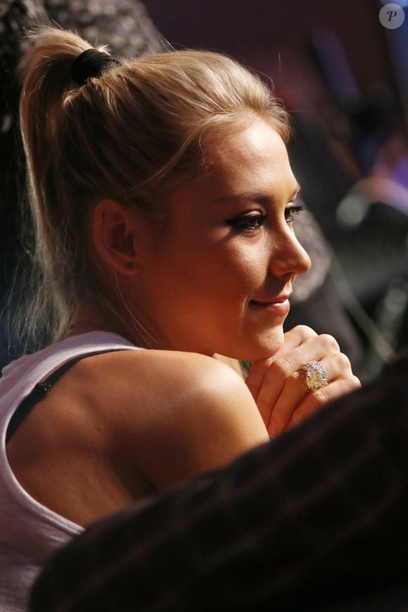 Anna Kournikova au concert d'Enrique Iglesias, à Moscou, le 13 décembre 2014. ITAR TASS / BESTIMAGE