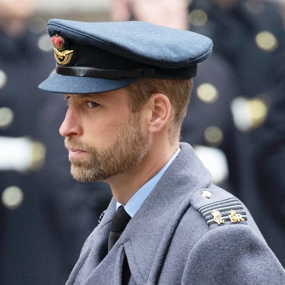 Le prince William prince de Galles honore les disparus des deux guerres mondiales lors de la cérémonie Remembrance Sunday ( Dimanche du souvenir ) au Cénotaphe à Londres -  ©Alpha Press 073074 10/11/2024