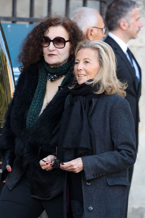Claire Chazal - Obsèques de Nathalie Baye en l'église Saint-Sulpice à Paris le 23 avril 2026. © Dominique Jacovides - Coadic Guirec / Bestimage