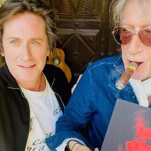 Thomas et Jacques Dutronc  sur une photo publiée par Thomas Dutronc sur son compte Instagram.