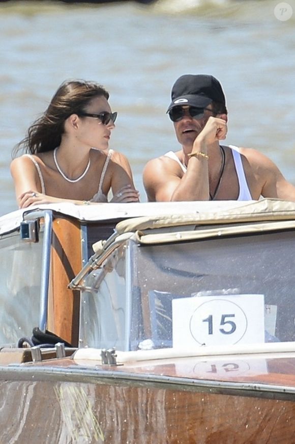 Vittoria Cerreti à Venise pour le mariage de Jeff Bezos, en juillet 2025, avec Orlando Bloom. Backgrid UK/ Bestimage