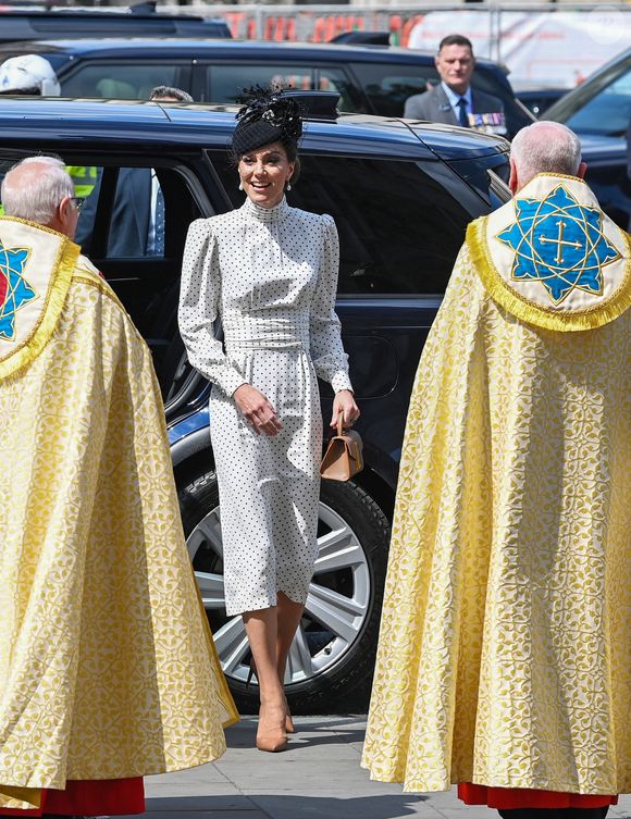 Catherine (Kate) Middleton, princesse de Galles - La famille royale britannique et les personnalités assistent à un service d'action de grâce à l'abbaye de Westminster à Londres, à l'occasion du 80ème anniversaire du jour de la Victoire en Europe (VE Day), le 8 mai 2025. GOFF INF / BESTIMAGE