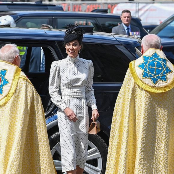 Catherine (Kate) Middleton, princesse de Galles - La famille royale britannique et les personnalités assistent à un service d'action de grâce à l'abbaye de Westminster à Londres, à l'occasion du 80ème anniversaire du jour de la Victoire en Europe (VE Day), le 8 mai 2025. GOFF INF / BESTIMAGE