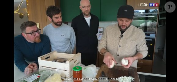 Claudio Capéo dans sa maison en Alsace. Reportage diffusé dans le JT de 13 heures de TF1 le 23 décembre 2025.