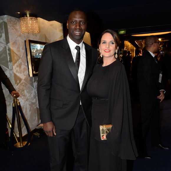 Semi-Exclusif - Omar Sy et sa femme Hélène - 11ème cérémonie des Globes de Cristal au Lido à Paris, le 30 janvier 2017. © Rachid Bellak/Bestimage