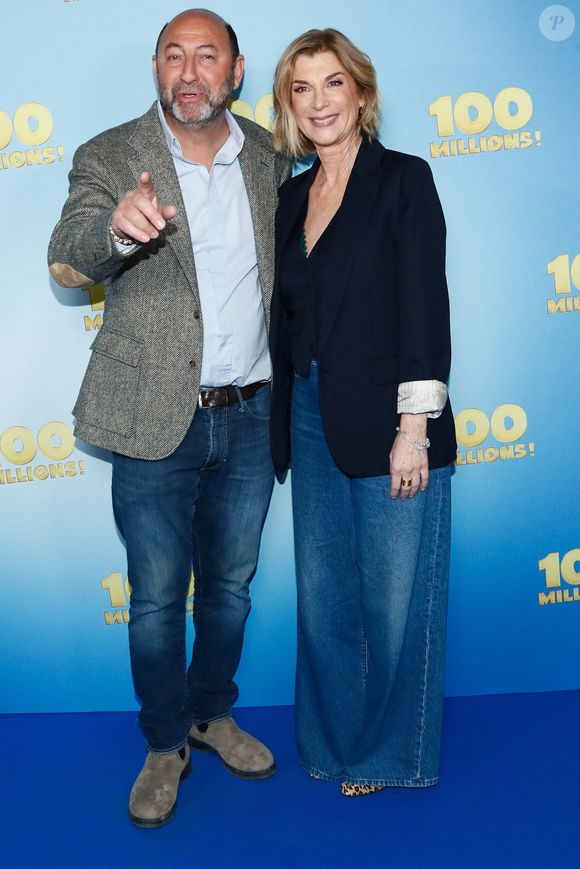 Kad Merad, Michèle Laroque - Avant-première du film "100 millions" au  Pathé Wepler à Paris, France, le 17 mars 2025. © Christophe Clovis / Bestimage