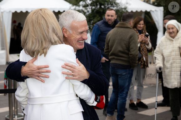 Brigitte Macron et Didier Deschamps le 7 février 2025 à Nice @Shootpix/ABACAPRESS.COM