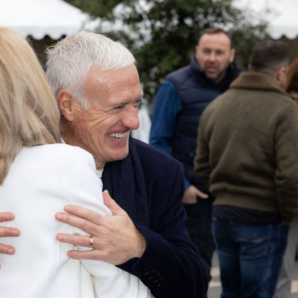 Brigitte Macron et Didier Deschamps le 7 février 2025 à Nice @Shootpix/ABACAPRESS.COM