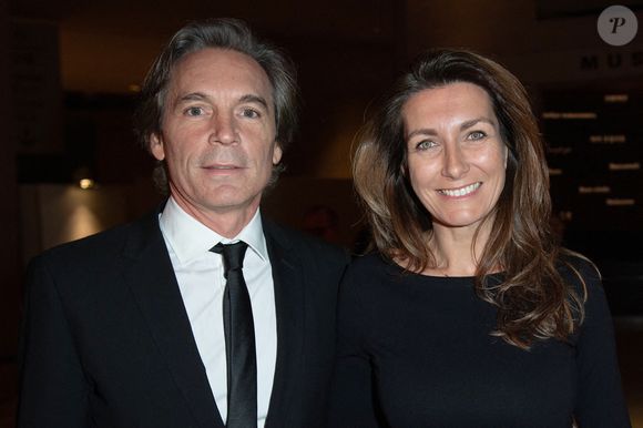 Nicolas Vix et Anne-Claire Coudray assistant au Grand dîner du Louvre célébrant les 30 ans de la Pyramide au musée du Louvre à Paris, France, le 19 novembre 2019. Photo by Aurore Marechal/ABACAPRESS.COM