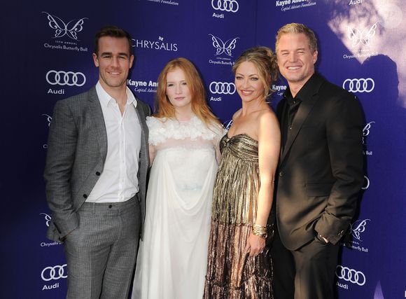 Elle a adressé son soutien à Rebecca Gayheart, veuve d'Eric Dane. 
James Van Der Beek, Kimberly Brook, Rebecca Gayheart-Dane et Eric Dane - Cérémonie Chrysalis Butterfly Ball à Los Angeles le 7 juin 2014. JLPPA / Bestimage