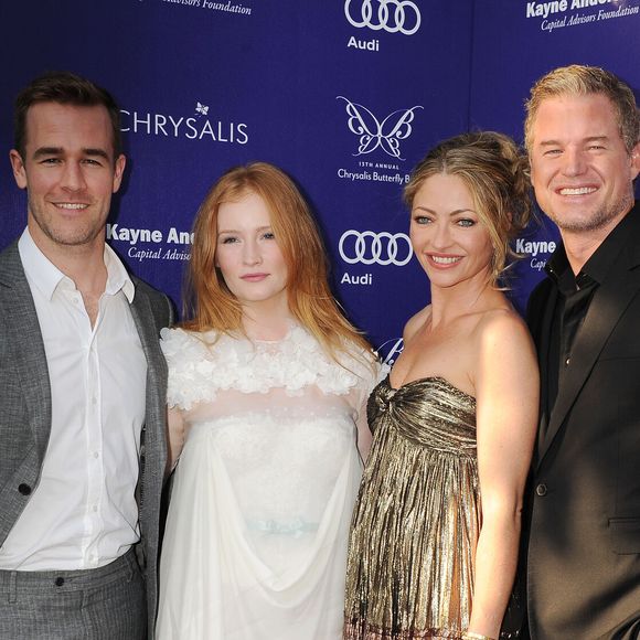 Elle a adressé son soutien à Rebecca Gayheart, veuve d'Eric Dane. 
James Van Der Beek, Kimberly Brook, Rebecca Gayheart-Dane et Eric Dane - Cérémonie Chrysalis Butterfly Ball à Los Angeles le 7 juin 2014. JLPPA / Bestimage