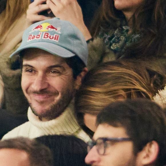 Laury Thilleman (Miss France 2011), Matthias Dandois dans les tribunes lors du match de Ligue Des Champions 2024-2025 (LDC) "PSG - Brest (7-0)" au Parc Des Princes, le 19 février 2025.
© Cyril Moreau/Bestimage