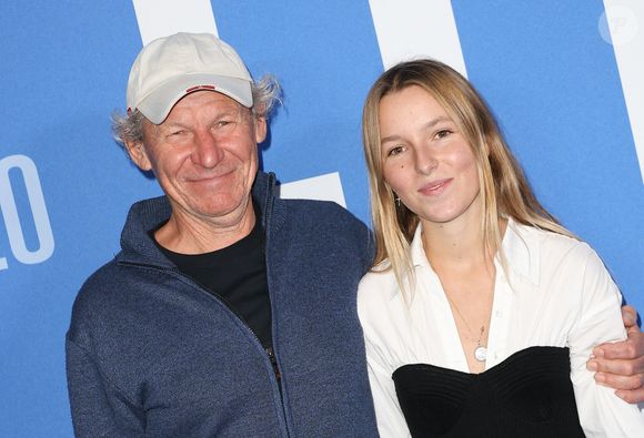 Philippe Poupon et sa fille Laura Poupon - Avant-première du film "Flo" à l'UGC Normandie à Paris le 23 octobre 2023. © Coadic Guirec / Bestimage