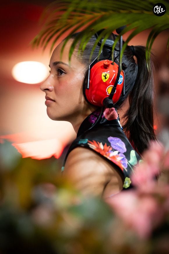 Alexandra Saint Mleux, petite amie de Charles Leclerc, portrait lors du Grand Prix de Formule 1 de Singapour 2025, 18ème manche du Championnat du Monde de Formule 1 de la FIA 2025 du 3 au 5 octobre 2025 DPPI / PsnewZ / Bestimage