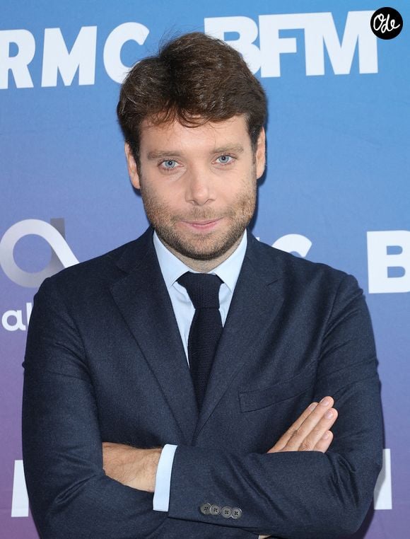 Benjamin Duhamel lors de la conférence de presse de rentrée BFM TV. - RMC du groupe Altice France à Paris, le 31 août 2023. 

© Coadic Guirec/Bestimage