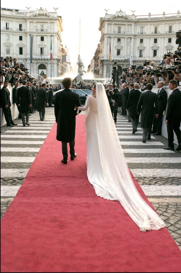 Mariage du prince Emmanuel-Philibert de Savoie et de Clotilde Courau à la basilique Sainte-Marie-des-Anges à Rome le 25 septembre 2003 © AGENCE / BESTIMAGE