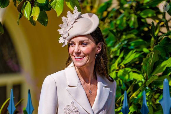 Des membres de la famille royale britannique assistent à l'office annuel de Pâques à la chapelle Saint-Georges, dans l'enceinte du château de Windsor, à Windsor, au Royaume-Uni.
© Backgrid USA / Bestimage