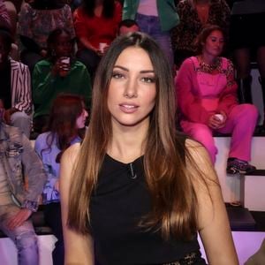 Exclusif - Delphine Wespiser, sur le plateau de TBT9 présenté par C.Hanouna, et diffusé en direct sur W9, Paris, France, le 12 février 2026. © Jack Tribeca / Bestimage