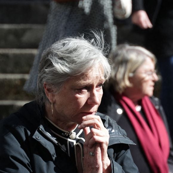 Eva Darlan assistant à la cérémonie d'enterrement du réalisateur français Yves Boisset à l'église Saint Roch à Paris, France, le 11 avril 2025. Photo by Nasser Berzane/ABACAPRESS.COM