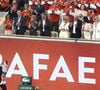 Rafael Nadal, Sebastian Nadal (son père), Ana Maria Parera (sa mère), Xisca Perello (sa femme), Rafael Junior (son fils) et Maria Isabel Nadal (sa soeur), et à leur gauche ; (1er rang) Carlos Costa, Toni Nadal, (2ème rang) Benito Perez Barbadillo et Carlos Moya - Hommage à Rafael Nadal et à ses 14 victoires sur la terre battue de Roland Garros lors des Internationaux de France de Tennis de Roland Garros 2025 - Jour 01 à Paris le 25 Mai 2025. 

© Bertrand Rindoff / Bestimage