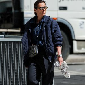 Mademoiselle Agnès (Agnès Boulard) - Arrivées aux obsèques du prince Jean-Stanislas Poniatowski en l'Eglise polonaise à Paris, France, le 29 avril 2024. © Jacovides-Moreau/Bestimage