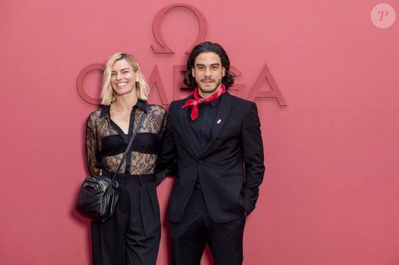 Fauve Hautot, Romain Guillermic -  Photocall  de la soirée d’ouverture  de la « Maison Omega » à l'hôtel de Poulpry, Maison des Polytechniciens pour les JO 2024 (Jeux Olympiques 2024)  à Paris, France, le 27 juillet 2024 © Olivier Borde - Jack Tribeca /Bestimage