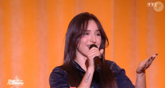 "Je suis hyper contente, je suis soulagée", a-t-elle réagi

Battle du top 3 dans la Star Academy - capture d'écran TF1