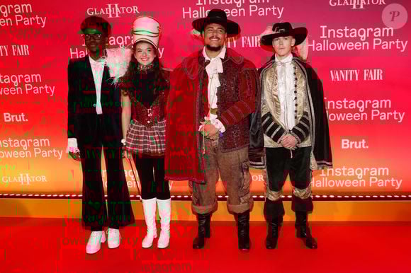 Franck Lenar, Julie (Seweet Julie), Noah, Charles Doré (Star Academy 2024) - Soirée Instagram halloween à l'hôtel Marois à Paris, France, le 31 octobre 2024. © Christophe Clovis / Bestimage
