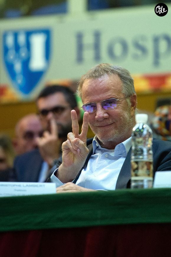 Christophe Lambert assistant à la 159e vente aux enchères des Hospices de Beaune, à Beaune, en France, le 17 novembre 2019. Photo : Aurore Marechal/ABACAPRESS.COM