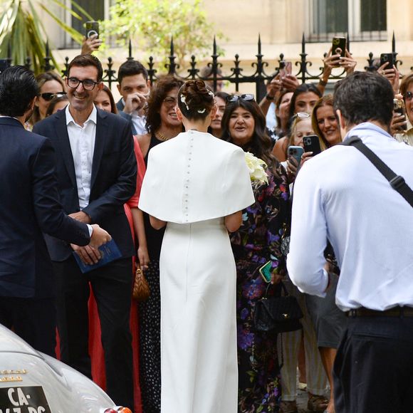 Arrivées au mariage civil de Thylane Blondeau et Benjamin Attal à la mairie du 16ème arrondissement de Paris le 29 juin 2026. Agence / Bestimage