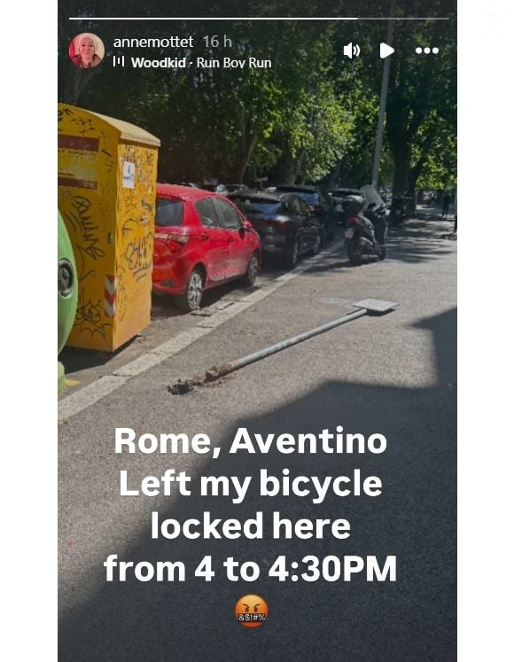 La story d'Anne Mottet, qui dénonce le vol de son vélo, le 4 juin 2025.