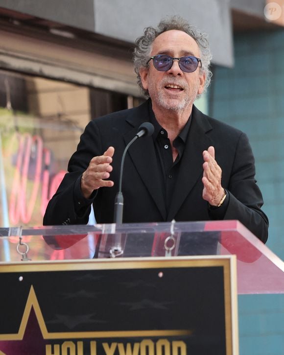 Tim Burton à la cérémonie de sa remise de l'étoile sur le Hollywood Walk of Fame le 3 septembre 2024 à Los Angeles, CA (Image de crédit : © Kay Blake/ZUMA Press Wire)