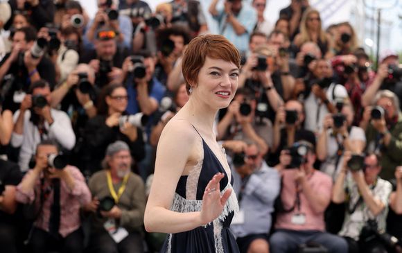 Emma Stone au photocall de Eddington lors du 78ème Festival International du Film de Cannes, au Palais des Festivals à Cannes, France, le 17 mai 2025. © Jacovides-Moreau/Bestimage
